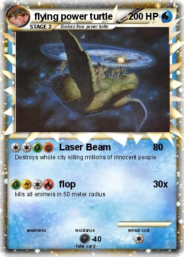 Pokemon flying power turtle