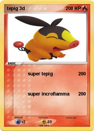 Pokemon tepig 3d