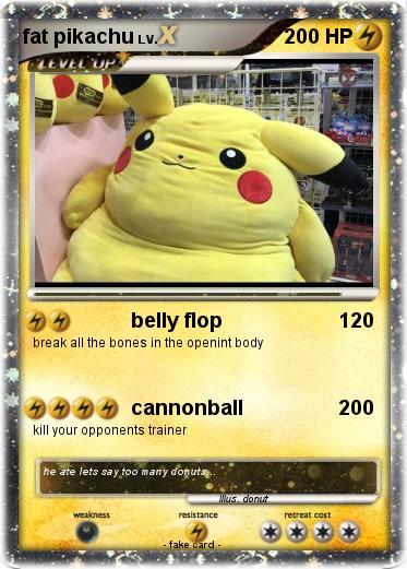 Pokemon fat pikachu