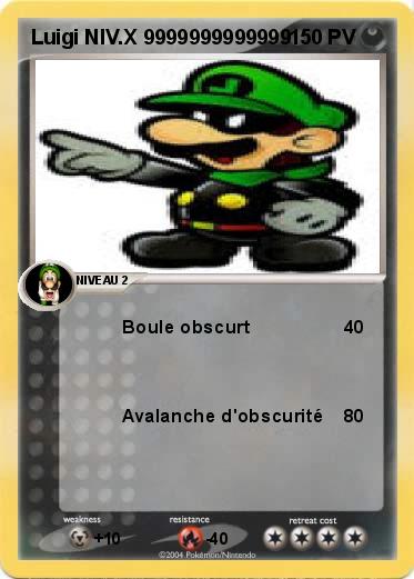 Pokemon Luigi NIV.X 9999999999999
