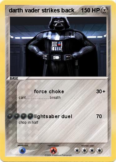Pokemon darth vader strikes back 