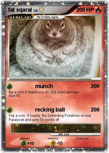Pokemon fat sqaral