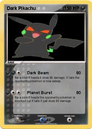 Pokemon Dark Pikachu