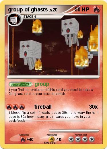 Pokemon group of ghasts