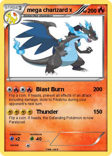 Pokemon mega charizard x