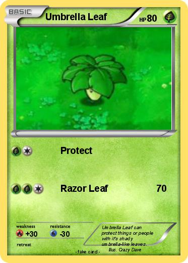 Pokemon Umbrella Leaf
