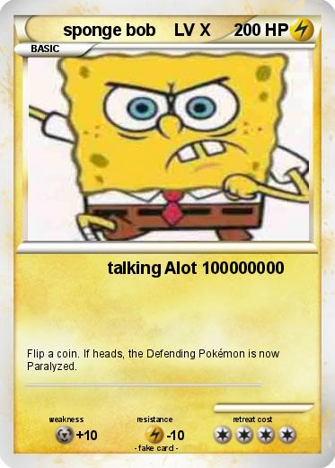 Pokemon sponge bob    LV X