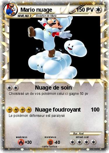Pokemon Mario nuage