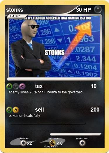Pokemon stonks