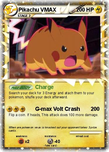 Pokemon Pikachu VMAX