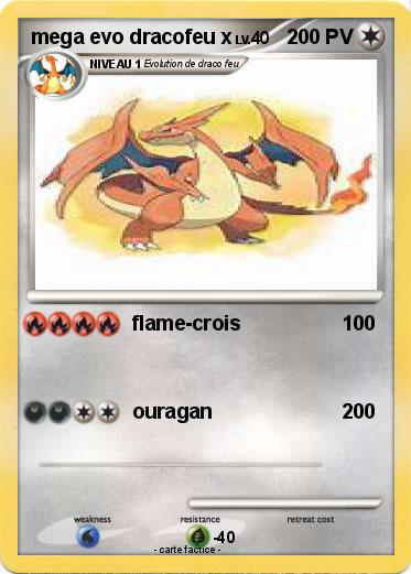 Pokemon mega evo dracofeu x