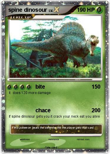 Pokemon spine dinosour