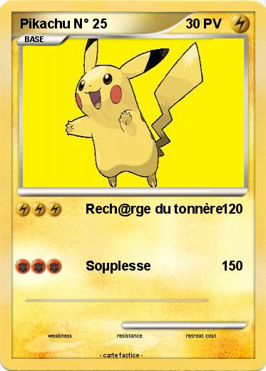 Pokemon Pikachu N° 25
