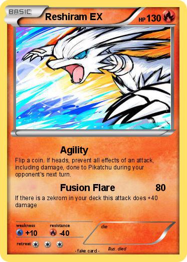 Pokemon Reshiram EX