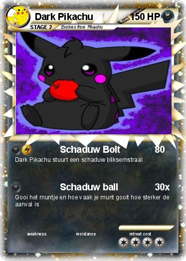 Pokemon Dark Pikachu