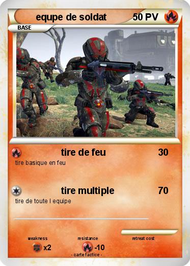 Pokemon equpe de soldat