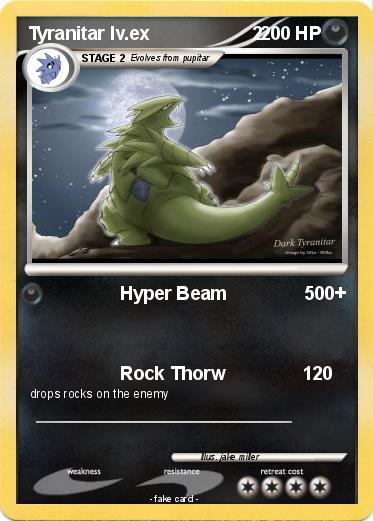 Pokemon Tyranitar lv.ex                    2