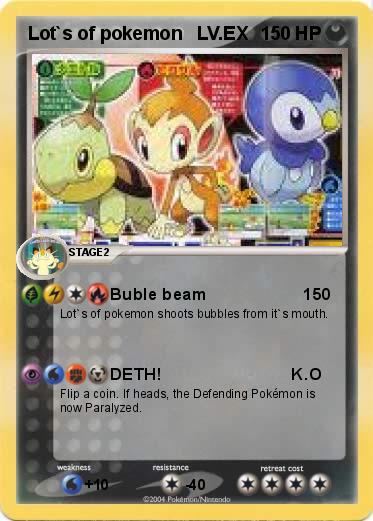 Pokemon Lot`s of pokemon   LV.EX