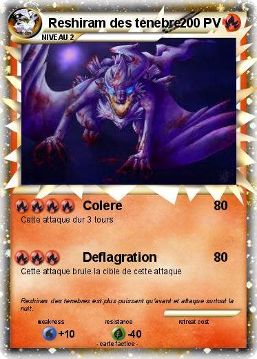 Pokemon Reshiram des tenebre