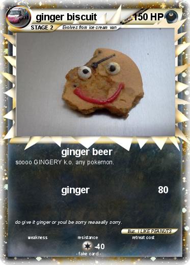 Pokemon ginger biscuit