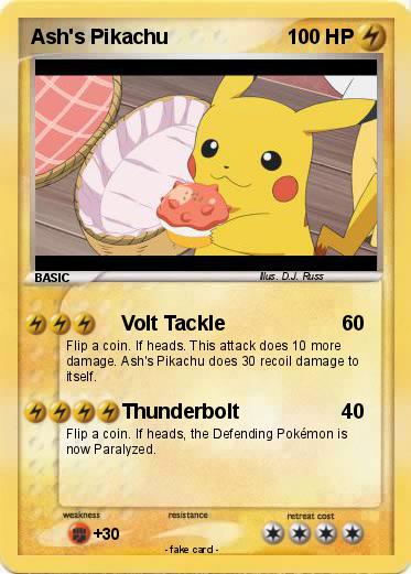 Pokemon Ash's Pikachu