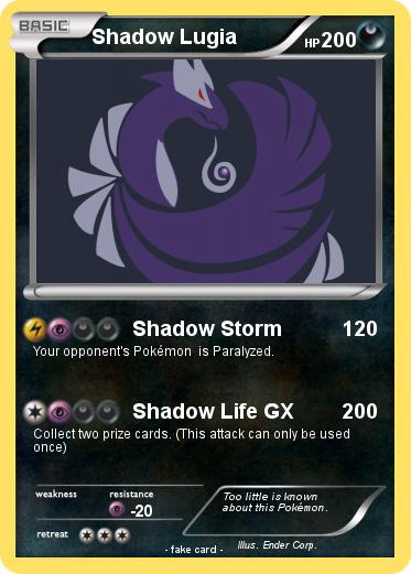 Pokemon Shadow Lugia