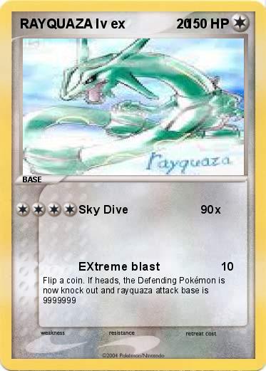 Pokemon RAYQUAZA lv ex              20