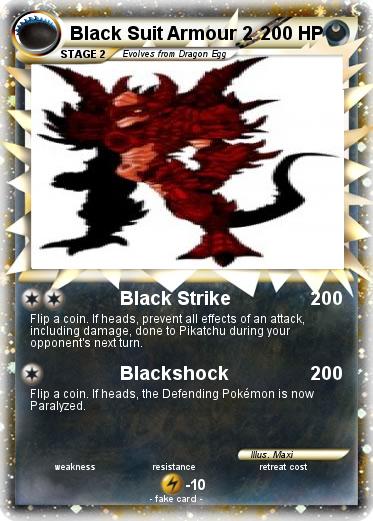 Pokemon Black Suit Armour 2