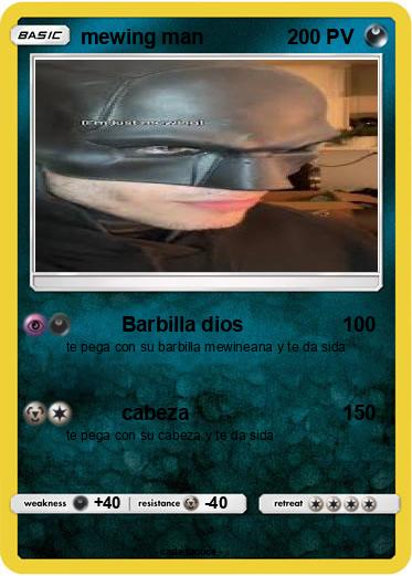 Pokemon mewing man