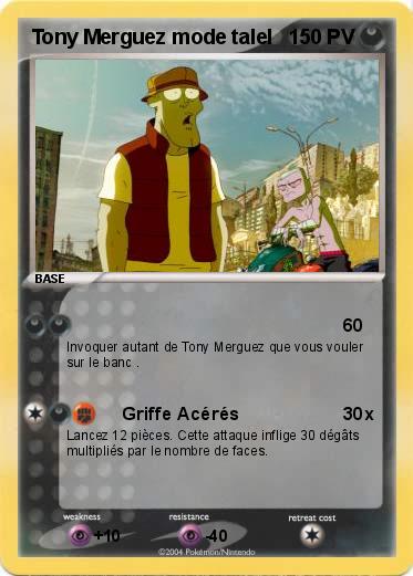 Pokemon Tony Merguez mode talel