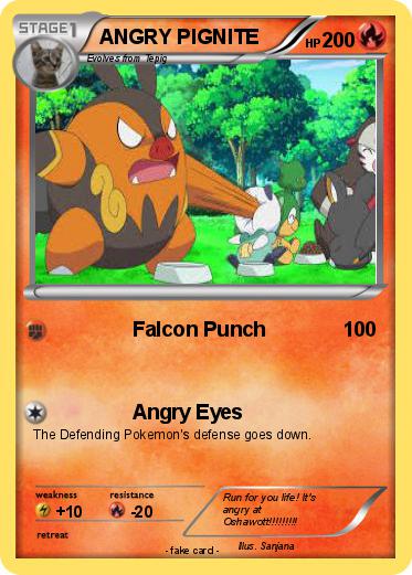 Pokemon ANGRY PIGNITE