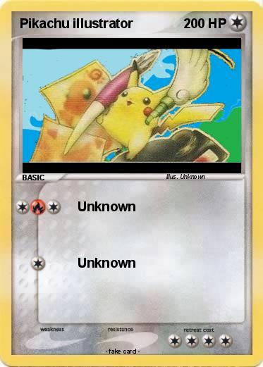 Pokemon Pikachu illustrator