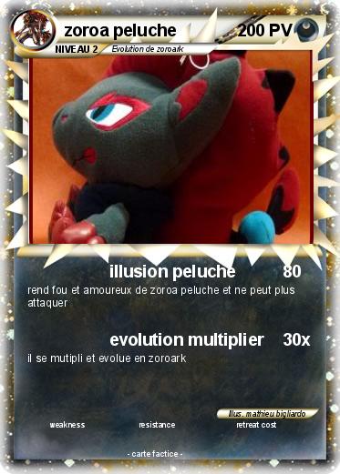 Pokemon zoroa peluche