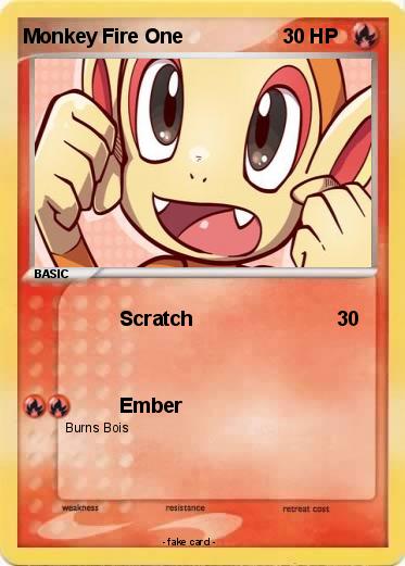 Pokemon Monkey Fire One