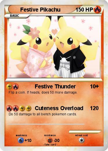 Pokemon Festive Pikachu