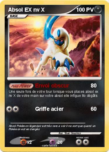 Pokemon Absol EX nv X