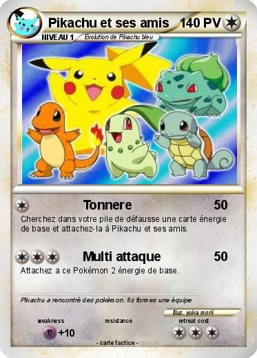Pokemon Pikachu et ses amis