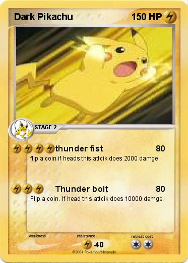 Pokemon Dark Pikachu