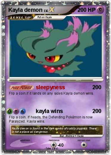 Pokemon Kayla demon