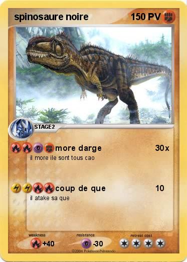 Pokemon spinosaure noire
