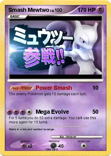 Pokemon Smash Mewtwo