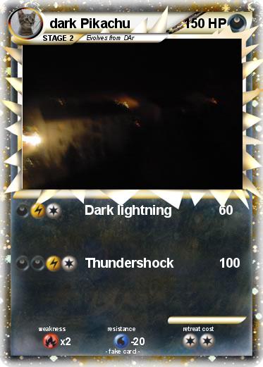 Pokemon dark Pikachu