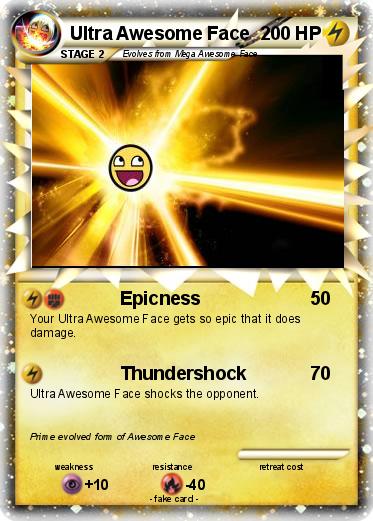 Pokemon Ultra Awesome Face