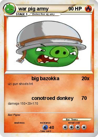 Pokemon war pig army