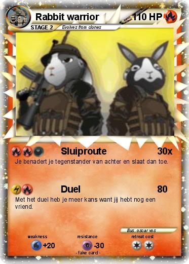 Pokemon Rabbit warrior