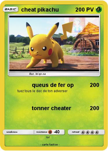 Pokemon cheat pikachu