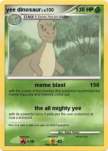 Pokemon yee dinosaur