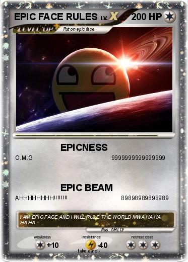 Pokemon EPIC FACE RULES