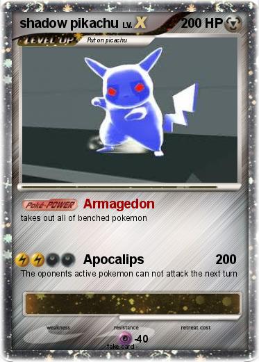 Pokemon shadow pikachu
