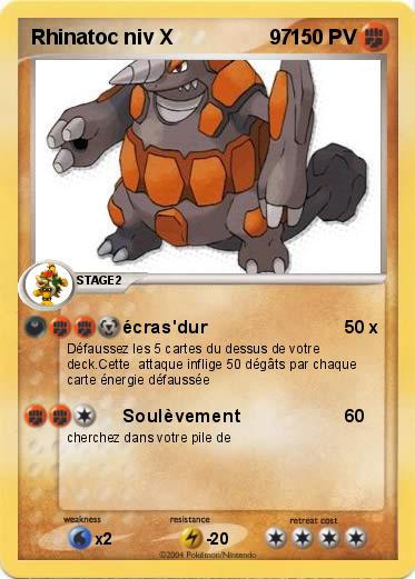 Pokemon Rhinatoc niv X                 97